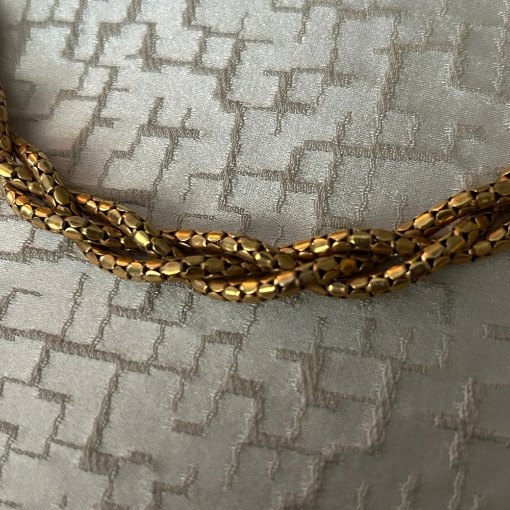 Bigney Gold Textured Necklace